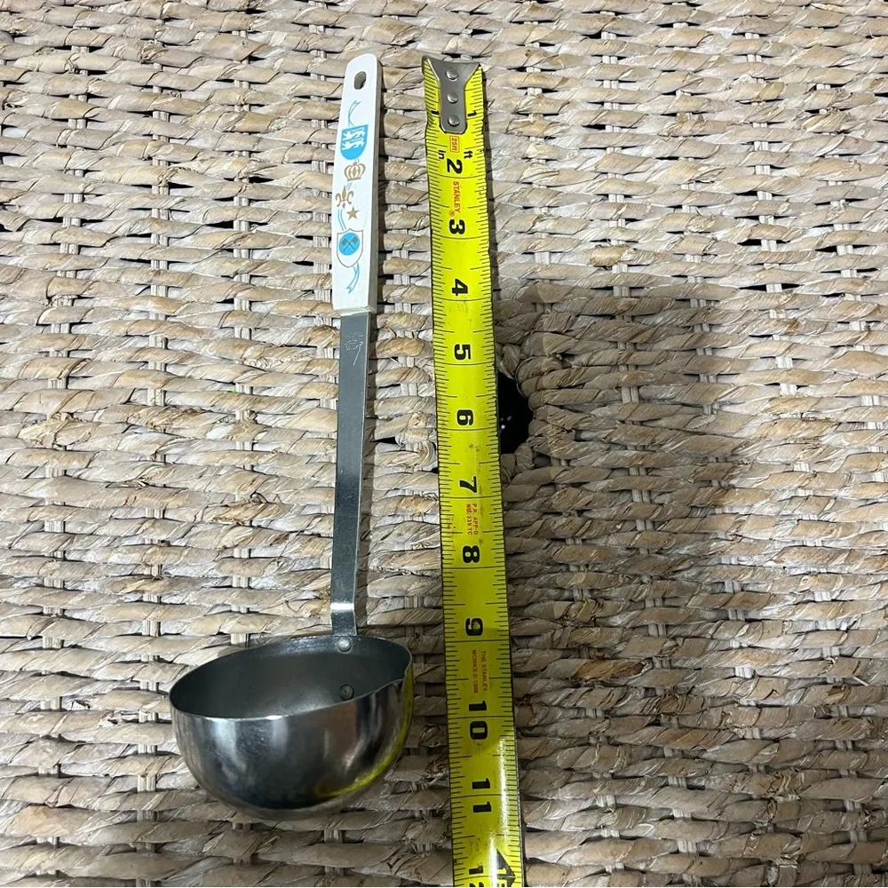 VTG Household Deluxe JAPAN ladle Soup Blue Dutch Pattern SERVING Kitchen Utensil